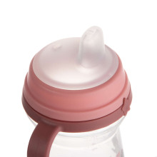 CANPOL BABIES krūzīte ar silikona snīpi, FirstCup BONJOUR PARIS, 150ml, rozā, 56/612_pin