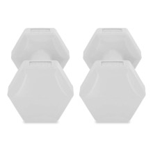 Set of hexagonal dumbbells 2x1 kg Spokey MONSTER