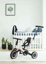6 viename triratukas ir balansinis dviratukas Mike Sweet Pink by Moovkee