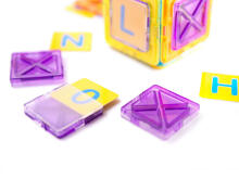 Ikonka Art.KX9679 Spalvoti magnetiniai blokai MAGINIS MAGNETAS 20 PUH