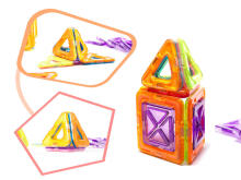 Ikonka Art.KX9679 Spalvoti magnetiniai blokai MAGINIS MAGNETAS 20 PUH