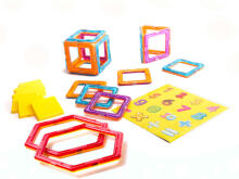 Ikonka Art.KX9680 Coloured magnetic blocks MAGICAL MAGNET 40 PUH