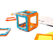 Ikonka Art.KX9681 Coloured magnetic blocks MAGICAL MAGNET 52 PUH