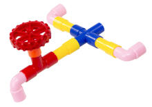 Ikonka Art.KX7806 Educational building blocks - Water pipes with accessories 340el