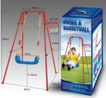 Bebe Basic Swing/Basketball Art.KX7936 Sūpynės + kamuolio krepšys ant metalinio rėmo