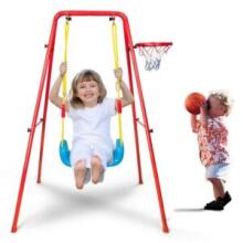 Bebe Basic Swing/Basketball Art.KX7936 Sūpynės + kamuolio krepšys ant metalinio rėmo