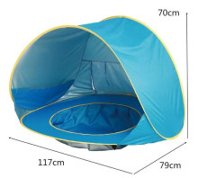 Ikonka Art.KX7992 Pludmales telts ar bērnu baseinu