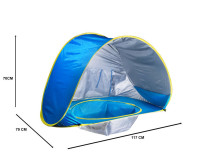 Ikonka Art.KX7992 Pludmales telts ar bērnu baseinu