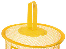 Ikonka Art.KX9715_3 Pakabinama žaislų lentyna-organizatorius geltonos spalvos