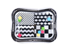 Ikonka Art.KX6473_2 Inflatable water mat contrasting black and white patterns 65cm x 50cm