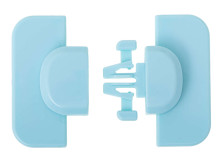 Ikonka Art.KX6314_3 Corner safety lock for refrigerator cabinets blue
