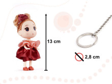 Ikonka Art.KX6362 Dollhouse doll girl + boy set of 2pcs. 12cm