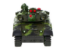 Ikonka Art.KX8714_1 RC didelis karinis tankas 9995 didelis 2,4 GHz žalias