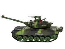Ikonka Art.KX8714_1 RC didelis karinis tankas 9995 didelis 2,4 GHz žalias