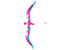 Ikonka Art.KX6175 Bow with arrows and target set pink
