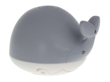 Ikonka Art.KX6119 Spouting whale LED bath toy grey
