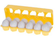 Ikonka Art.KX5965 Izglītojošs šķirotājs puzle atbilst formas augļu olas 12gab