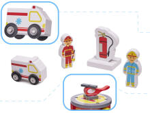 Ikonka Art.KX5854 LULILO medinis garažas GANAO priešgaisrinė tarnyba