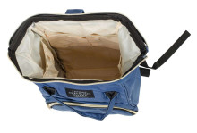 Ikonka Art.KX6810_1 Backpack mum's trolley bag organiser 3in1 navy blue