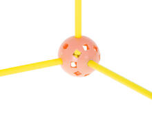 Ikonka Art.KX5669 Construction blocks tube straw base tent house 75el.