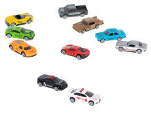 Ikonka Art.KX5587 Metalinių automobilių rezorakų rinkinys 16vnt. 7,5cm