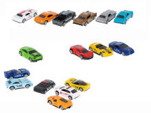Ikonka Art.KX5587 Metalinių automobilių rezorakų rinkinys 16vnt. 7,5cm