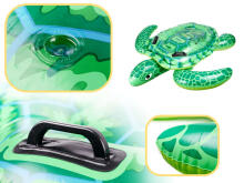 Ikonka Art.KX5576 Pripučiamas plaukimo čiužinys vėžlys pontonas INTEX 150cm