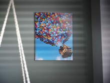 Ikonka Art.KX5549_4 Painting by numbers image 40x50cm balloon