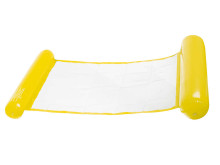 Ikonka Art.KX7957_3 Inflatable mattress swimming chair yellow water hammock