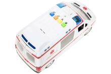 Ikonka Art.KX5408 Greitosios pagalbos automobilis su garso pavara 1:16