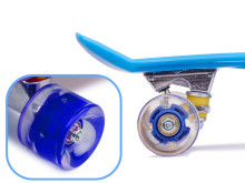 Ikonka Art.KX5375_2 Frisbee skateboard LED wheels blue