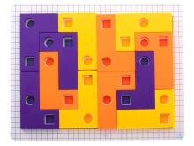 Ikonka Art.KX5349 Tetris galvosūkių žaidimas + kortelės