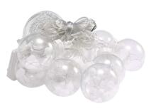Ikonka Art.KX5245 LED curtain lights hanging balls 3m 108LED warm white