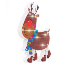 Ikonka Art.KX5244 LED kulonu gaismas Ziemassvētku rotājumi ziemeļbriedis
