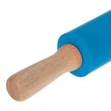 Ikonka Art.KX5216_1 Silicone pastry roller 38cm blue