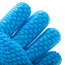 Ikonka Art.KX5214_1 Thermal silicone kitchen glove blue