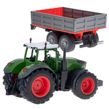 Ikonka Art.KX5121 RC 2.4G 4CH tractor with trailer 1:16 horn