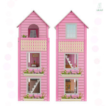 Ikonka Art.KX5192 LULILO Trikito 70cm wooden dolls' house