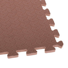 Ikonka Art.KX7464 Vaikiškas putplasčio kilimėlis dėlionė ruda 60x60 4vnt.