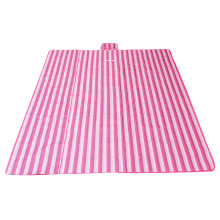 Ikonka Art.KX4991 Paplūdimio kilimėlis paplūdimio pikniko antklodė 200x200cm rožinė