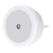Ikonka Art.KX5089 LED nakts kontaktlampa ar krēslas sensoru balta