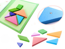 Ikonka Art.KX6262 Magnetic puzzle book 3D tangram blocks
