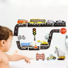 Bebe Basic Art.KX5657 Putų vonios žaisliniai gatvės automobiliai