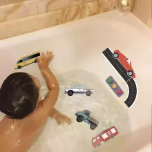 Bebe Basic Art.KX5657 Putų vonios žaisliniai gatvės automobiliai