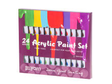 Ikonka Art.KX5496 Artistic acrylic paints multicoloured 24 tubes