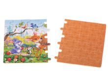 Ikonka Art.KX5298 Fairy tale jigsaw puzzle in a tin of roe deer 60el