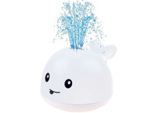 Ikonka Art.KX6119_1 Spouting whale LED bath toy white