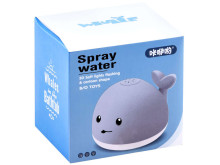 Ikonka Art.KX6119_1 Spouting whale LED bath toy white