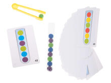 Ikonka Art.KX5297 Edukacinė dėlionė spalvoti montessori kamuoliukai