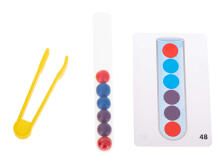 Ikonka Art.KX5297 Edukacinė dėlionė spalvoti montessori kamuoliukai